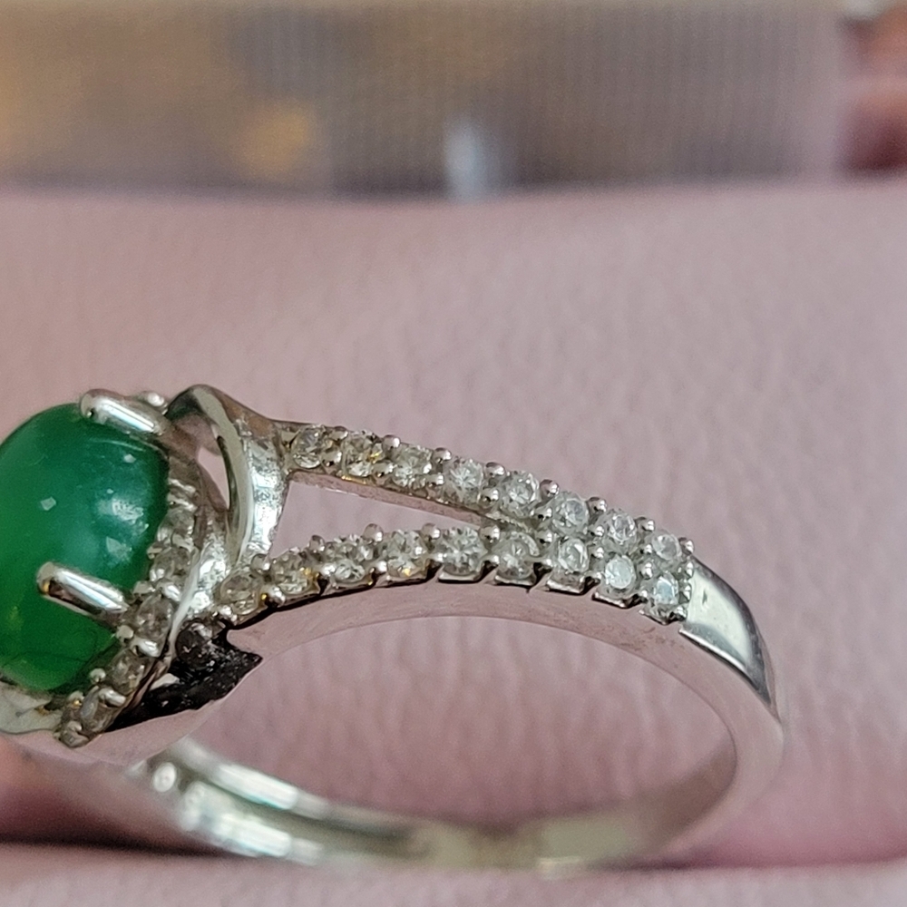 Natural Cut Chrome Diopside 1.70ct In Sterling Silver Band With Appraisal 285.ca - Picture 3 of 7